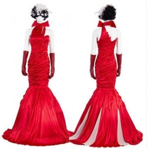 Cruella Red Dress Costume - Brand New